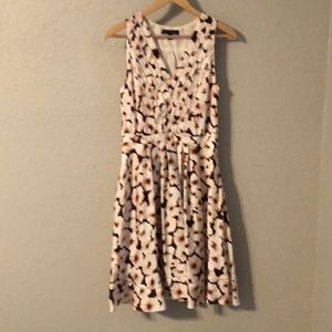 Banana Republic floral pink and brown size 4 dress